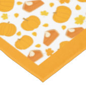 ホリデーシーズン感謝祭ハロウィンパンプキンパイ テーブルクロス (アングル)