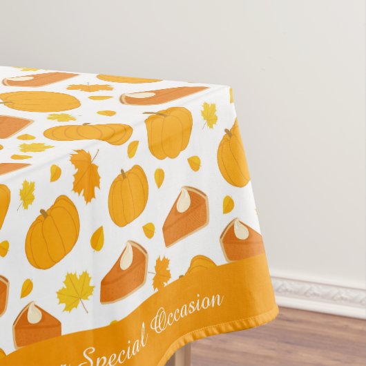 ホリデーシーズン感謝祭ハロウィンパンプキンパイ テーブルクロス (インサイチュ)