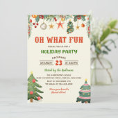 ホリデーシーズン最高のクリスマスパーティ 招待状 (スタンド正面)