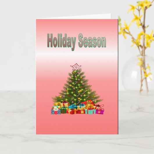 ホリデーシーズン カード (黄色い花)