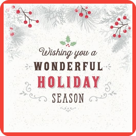 ホリデーシーズン スクエアシール