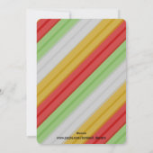 ホリデーシーズン ストライプ フォト シーズンカード (裏面)