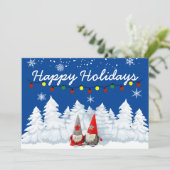 ホリデーシーズン  ノーム 雪の木 ホリデーカード (スタンド正面)