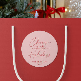 ホリデーシーズン フェスティブ スティッカー ラウンドシール