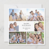 ホリデーシーズン | フォトコラージュ スクエア シーズンカード (正面)