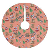 ホリデーシーズン ブラッシュドポリエステルツリースカート (正面)