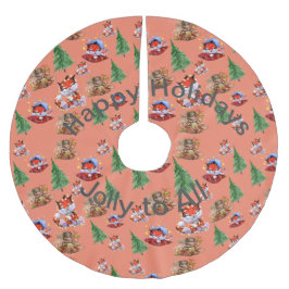 ホリデーシーズン ブラッシュドポリエステルツリースカート