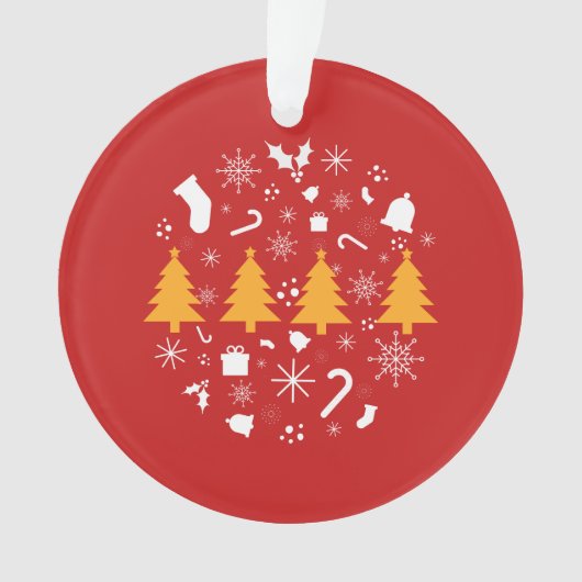 ホリデーシーズン、メリークリスマス オーナメント (正面)
