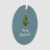 ホリデーシーズン、メリークリスマス、クリスマスツリー オーナメント (正面)