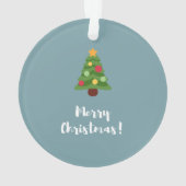 ホリデーシーズン、メリークリスマス、クリスマスツリー オーナメント (裏面)