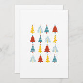 ホリデーシーズン、メリークリスマス、クリスマスツリー シーズンカード (正面/裏面)