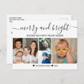 ホリデーシーズン 4枚の写真 シーズンポストカード (正面/裏面)