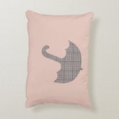 ホリデーシーパーソナライズされたズンビーベ アクセントクッション (裏面(縦))