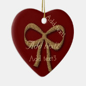 ホリデーシーパーソナライズされたズンビーベ セラミックオーナメント (右)