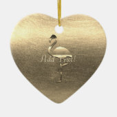 ホリデーシーパーソナライズされたズンビーベ セラミックオーナメント (正面)