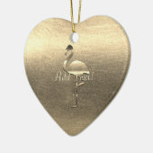 ホリデーシーパーソナライズされたズンビーベ セラミックオーナメント (左)