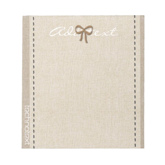 ホリデーシーパーソナライズされたズンビーベ ノートパッド (正面)