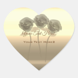 ホリデーシーパーソナライズされたズンビーベ ハートシール