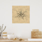 ホリデーシーパーソナライズされたズンビーベ ポスター (キッチン)