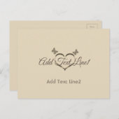 ホリデーシーパーソナライズされたズンビーベ ポストカード (正面/裏面)