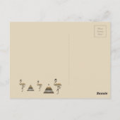 ホリデーシーパーソナライズされたズンビーベ ポストカード (裏面)