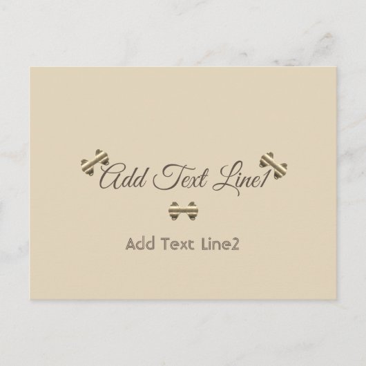 ホリデーシーパーソナライズされたズンビーベ ポストカード (正面)