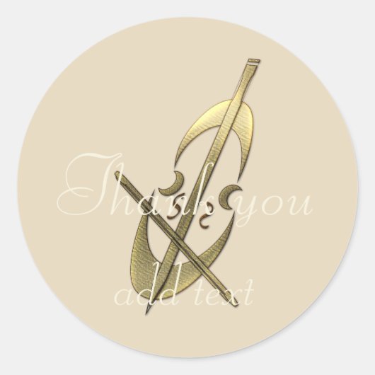 ホリデーシーパーソナライズされたズンビーベ ラウンドシール (正面)