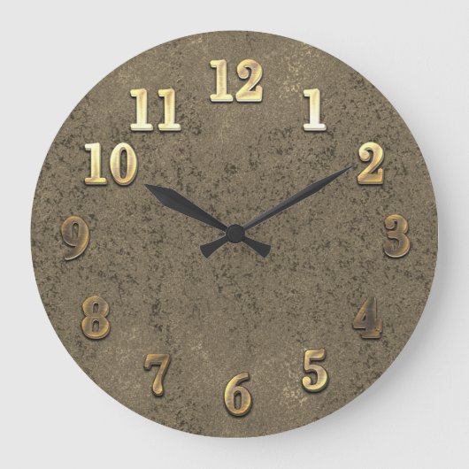 ホリデーシーパーソナライズされたズンビーベ ラージ壁時計 (正面)