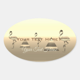 ホリデーシーパーソナライズされたズンビーベ 楕円形シール