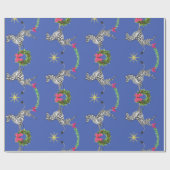 ホリデーシーブラズオンブルー ラッピングペーパー (フラット)