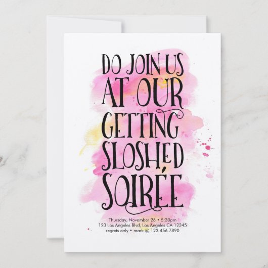 ホリデーシーモダンズンパーティの招待状 招待状 (正面)