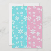 ホリデージェンダーベビーリビールポーラベアパーティー 招待状 (裏面)