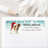 ホリデージャックラッセルテリア差出人住所ラベル ラベル (インサイチュ)