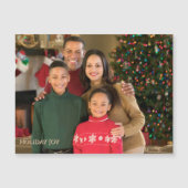 ホリデージョイの楽しいマグネット家族写真クリスマス (正面)