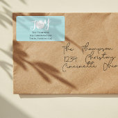 ホリデージョイウォーターカラービーチトロピカルサンドドル ラベル