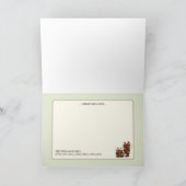 ホリデージョイカスタムファミリーホリデーカード（赤） シーズンカード (内部)