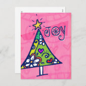 ホリデージョイクリスマスツリーはがき シーズンポストカード (正面/裏面)