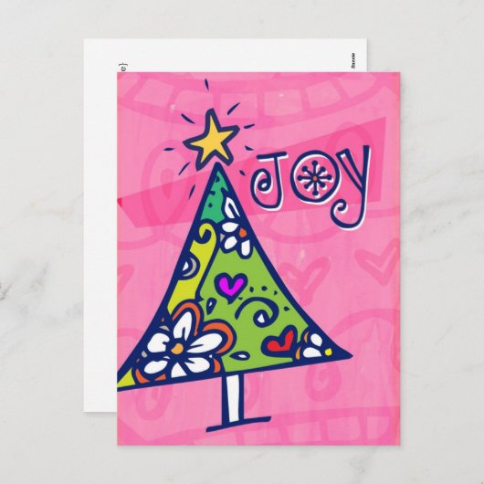 ホリデージョイクリスマスツリーはがき シーズンポストカード (正面/裏面)
