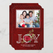 ホリデージョイフォトホリデーカード シーズンカード (正面/裏面)