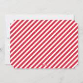 ホリデージョイフォトモダンフェスティバル赤いキラキラ シーズンカード (裏面)