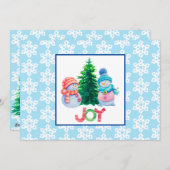 ホリデージョイフラットホリデーカード シーズンカード (正面/裏面)