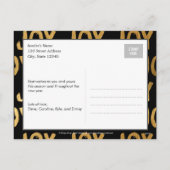 ホリデージョイホリデーフォトカードポストカード シーズンポストカード (裏面)