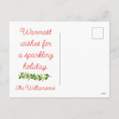 ホリデージョイホワイルクリンブルヴィンテージキャンペートトレーラー シーズンポストカード (裏面)