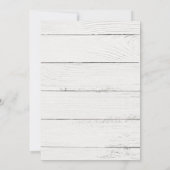 ホリデージョイポインセチア冬/結婚クリスマスイン 招待状 (裏面)