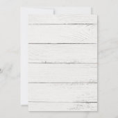 ホリデージョイポインセティアウッドブライダルシャワーインビタティ 招待状 (裏面)