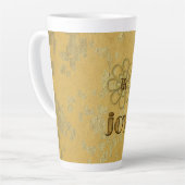 ホリデージョイモノグラムの カフェラテマグ (左アングル)