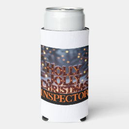 ホリデージョリークリスマス視察官 楽しいお茶の間 スリム缶クーラー