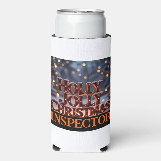 ホリデージョリークリスマス視察官 楽しいお茶の間 スリム缶クーラー (Seltzer正面)