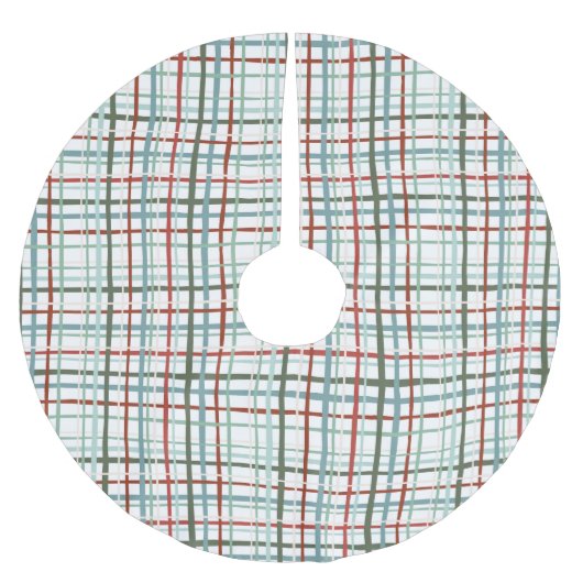 ホリデージンガム – 平和 ブラッシュドポリエステルツリースカート (正面)