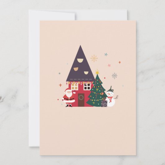 ホリデージングルとミングルキュートクリスマスパーティー 招待状 (裏面)